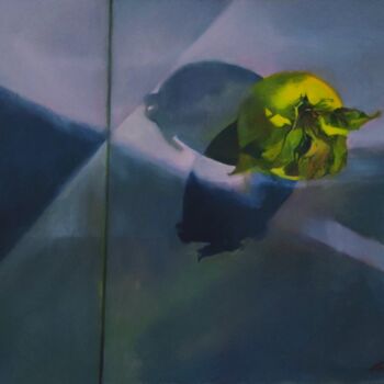 Pintura titulada "Green Apple" por Lea Laboy, Obra de arte original, Oleo