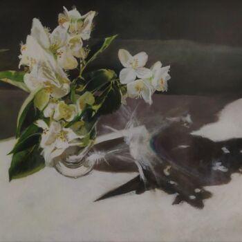 Painting titled "Jasmine" by Lea Laboy, Original Artwork, Oil