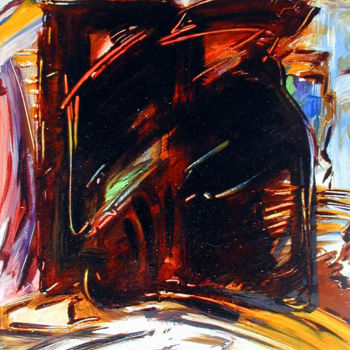 Malerei mit dem Titel "falaise 1" von Gilles Guilbert, Original-Kunstwerk, Öl