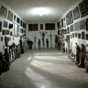 Escultura titulada "galleria casa museo…" por Ezechiele Leandro (1905-1981), Obra de arte original