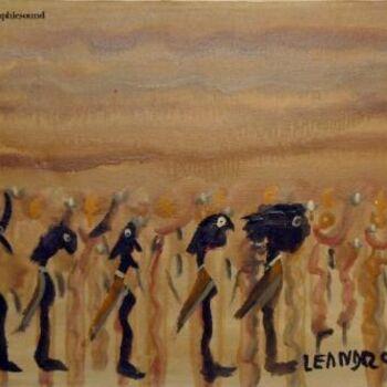 Malerei mit dem Titel "SENZA TITOLO" von Ezechiele Leandro (1905-1981), Original-Kunstwerk