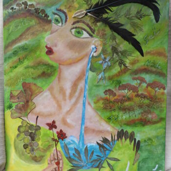 Painting titled "TELLUS MATER" by Innommee, Original Artwork, Oil