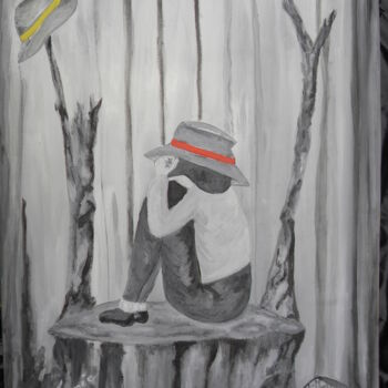 Peinture intitulée "Chapeau bas" par Innommee, Œuvre d'art originale, Huile