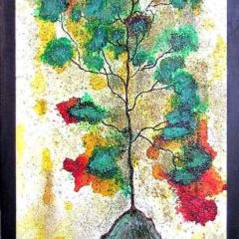 Painting titled "Un jour ,un arbre..." by Yannick Le Bloas, Original Artwork