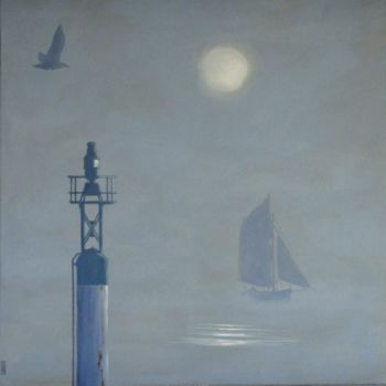 "Brume île de Ré" başlıklı Tablo Peintre Portuaire tarafından, Orijinal sanat