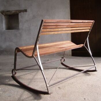 Design intitulée "banc à bascule" par François Lebot, Œuvre d'art originale, Objets