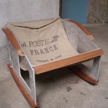 Design intitulée "fauteuil à bascule…" par François Lebot, Œuvre d'art originale, Objets