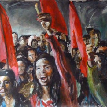 Painting titled "Entendez nous" by Leboulanger, Original Artwork