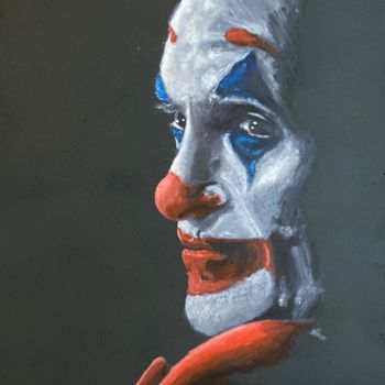 Painting titled "Joker" by Guillaume Leca, Original Artwork, Oil