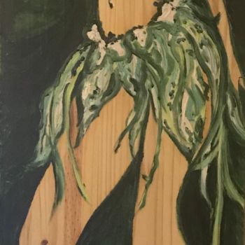 Peinture intitulée "Danseuse polynésien…" par Vlc, Œuvre d'art originale, Huile