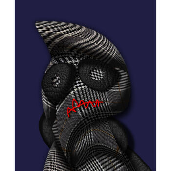 Arts numériques intitulée "Sad Prince Purple" par Lecaret, Œuvre d'art originale, Travail numérique 2D