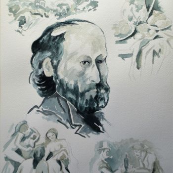 Pittura intitolato "Cézanne" da Jean Marie Lecoix, Opera d'arte originale, Acquarello