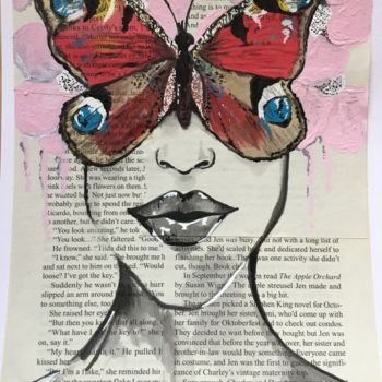 绘画 标题为“Peacock Butterfly!” 由Lisa Thaxter, 原创艺术品, 墨