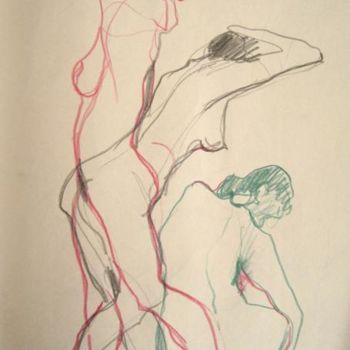 Peinture intitulée "3 nus" par Patrick Leconte, Œuvre d'art originale