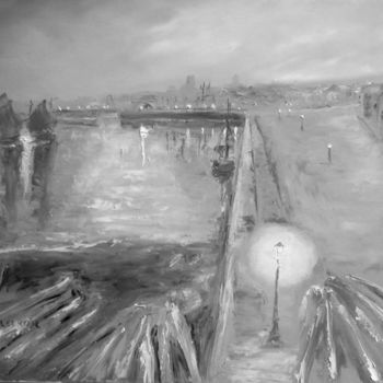 Painting titled "L'Avant Port" by Franck Lecroq, Original Artwork