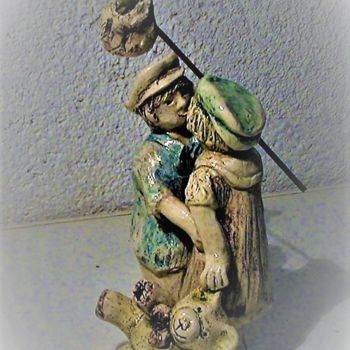 Skulptur mit dem Titel "séparations enfanti…" von Daniel Le Curieux, Original-Kunstwerk, Andere