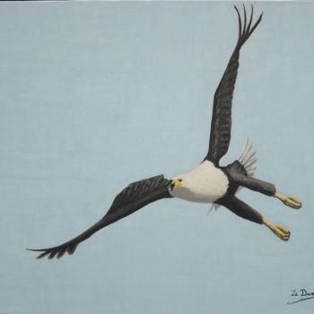Картина под названием "L'aigle" - Michel Le Darz, Подлинное произведение искусства