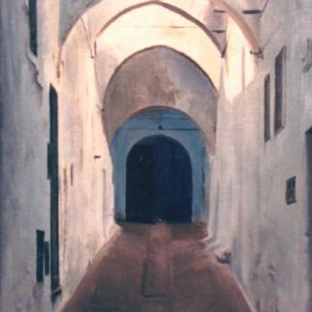 Painting titled "RUELLE" by L.Edfouf, Original Artwork