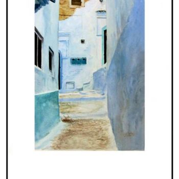 Painting titled "Chaouen 5" by L.Edfouf, Original Artwork