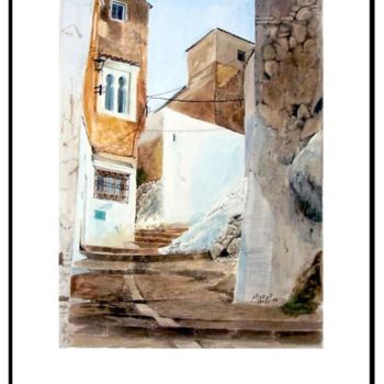 Painting titled "Chaouen 6" by L.Edfouf, Original Artwork