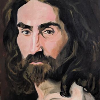 Painting titled "Portrait of a man i…" by Lee Davison, Original Artwork, Oil