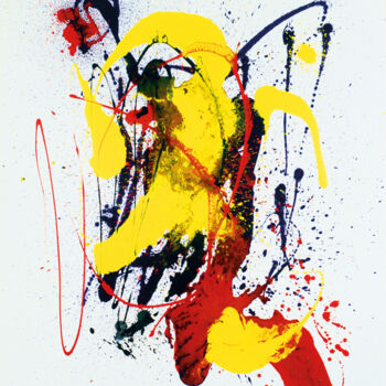 Malerei mit dem Titel "Harlekin" von Lee Eggstein, Original-Kunstwerk, Acryl