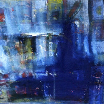 Peinture intitulée "Blue V12" par Lee Eggstein, Œuvre d'art originale, Acrylique