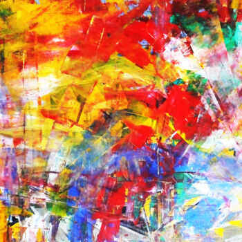 Malerei mit dem Titel "Power of Colors Nr.4" von Lee Eggstein, Original-Kunstwerk, Acryl