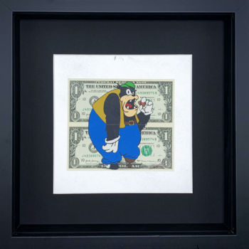 Pintura intitulada "One Dollar" por Lee Henderson, Obras de arte originais, Acrílico Montado em Painel de madeira