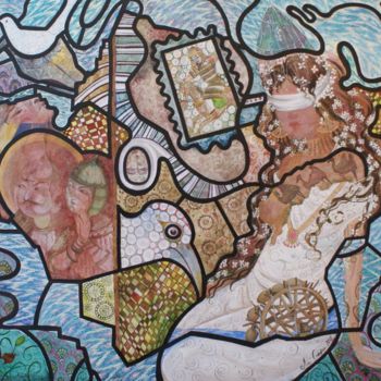 Картина под названием "Путешествие по Бакт…" - Mariya (Мария) Li-Safi (Ли-Сафи), Подлинное произведение искусства, Масло