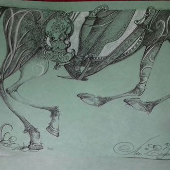 Картина под названием "Серия "Чьи ноги?" 3…" - Mariya (Мария) Li-Safi (Ли-Сафи), Подлинное произведение искусства, Древесный…