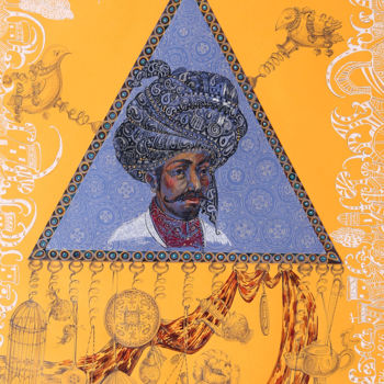 Peinture intitulée "Серия Евразия Азия…" par Mariya Mariia Li Safi Li Safi, Œuvre d'art originale, Crayon