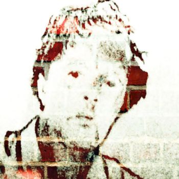 Digitale Kunst mit dem Titel "Portrait on a Wall" von Leendert Hendrik, Original-Kunstwerk, Digitale Malerei