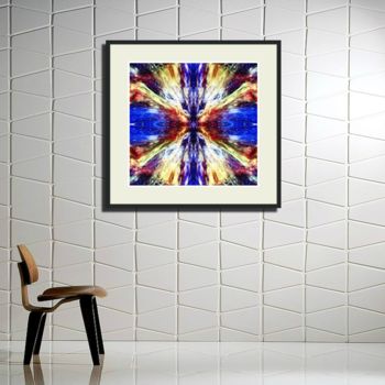 Digital Arts titled "Nebula VII on a Wall" by Leendert Hendrik, Original Artwork, Digital Painting