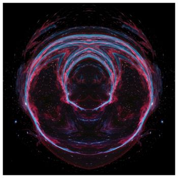 Digital Arts με τίτλο "Nebula VIII" από Leendert Hendrik, Αυθεντικά έργα τέχνης, Κολάζ