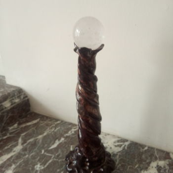 Sculpture titled "le phare" by Desire Lefebvre, Original Artwork, Clay