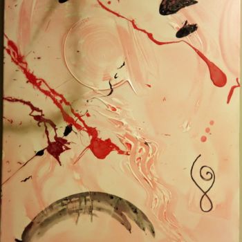 Painting titled "relief 04" by Desire Lefebvre, Original Artwork, Acrylic