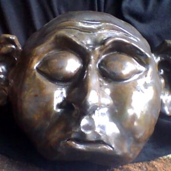 Sculpture titled "le dorment" by Desire Lefebvre, Original Artwork, Clay