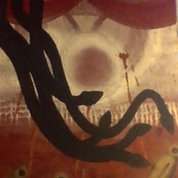 Pittura intitolato "le bien et le mal" da Desire Lefebvre, Opera d'arte originale, Acrilico