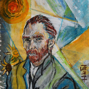 Pittura intitolato "Vincent" da Lefolhub, Opera d'arte originale, Olio