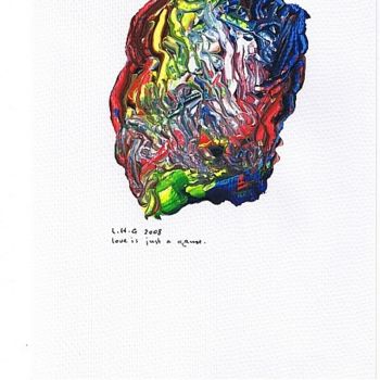 Картина под названием "love is just a game" - Left Hand Georges, Подлинное произведение искусства