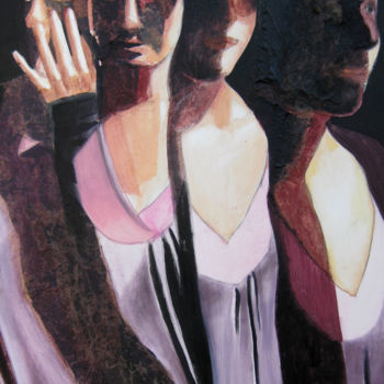 Pintura intitulada "Eloge de l'ombre" por Vincent Leger, Obras de arte originais, Óleo