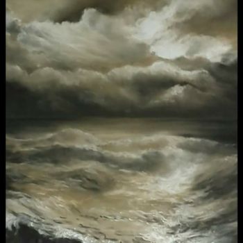 Pintura intitulada "paysages-libres-n-8…" por Murielle Léger, Obras de arte originais, Pastel