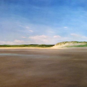 Peinture intitulée "Dune" par Lydie Le Gléhuir, Œuvre d'art originale