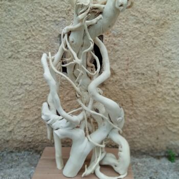 Sculpture intitulée "Luminaires" par Sylvain Le Guillanton, Œuvre d'art originale, Bois