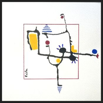 Картина под названием "Fragments «Pirouett…" - Leila Assmann, Подлинное произведение искусства, Акварель