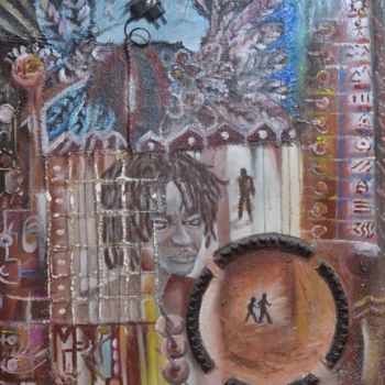 Peinture intitulée "Goog-Baye" par Julius Nkoma, Œuvre d'art originale, Acrylique