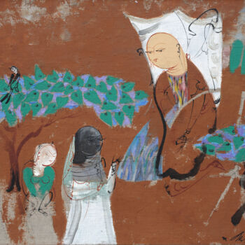 绘画 标题为“Dunhuang. The Origi…” 由Lekim Ibragimov, 原创艺术品, 油