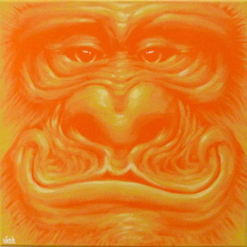 Peinture intitulée "Gorille #2" par Lélé, Œuvre d'art originale, Bombe aérosol