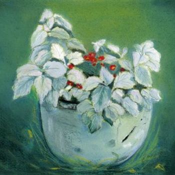 Pittura intitolato "flower-bed" da Lelia Sorokina, Opera d'arte originale, Olio